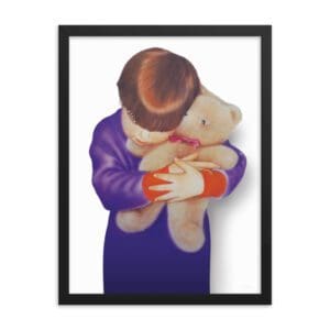 Teddy Bear Hug (Framed)