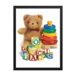 Teddy Bear & Toys (Framed)