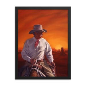 Southwest Cowboy (Framed)