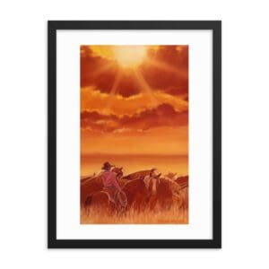 Cowgirl Under Midday Sun (Framed)