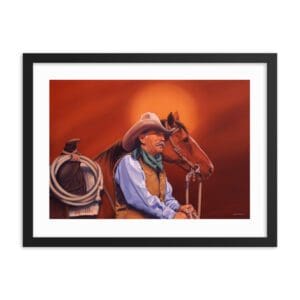 Cowboy & Companion (Framed)