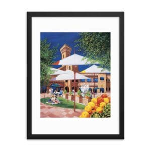 Borgata Courtyard – Oil (Framed)