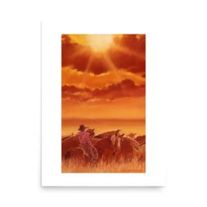 Cowgirl Under Midday Sun